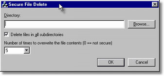 secure delete data files