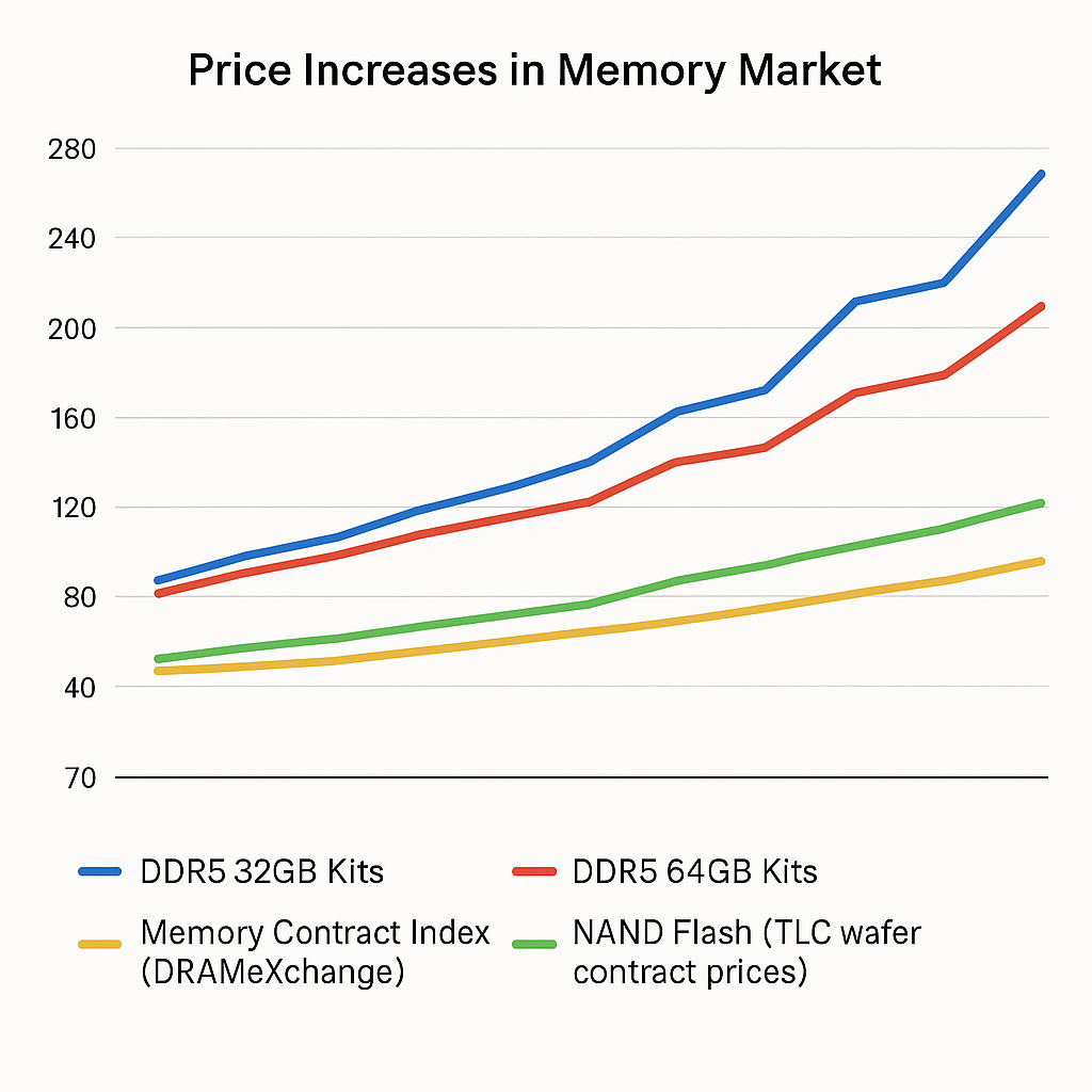 NAND memory prices rising in 2026